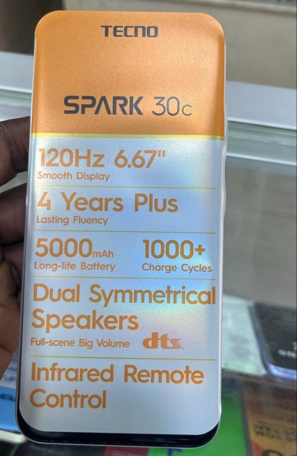 Tecno Spark 30c -128 Go – RAM 4 Go – Image 3