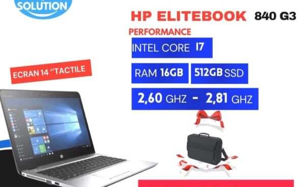 HP EliteBook 840 G3 - Intel Core I7 - RAM 16GB - 512GB SSD