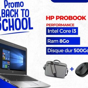 Ordinateur hp probook - intel core i3 - ram 8gb - disque dur 500gb