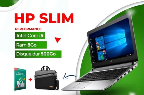 HP SLIM - Intel core i5 - ram 8gb - disque dur 500gb