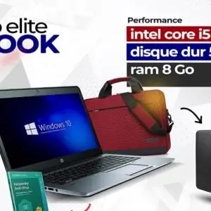 Ordinateur hp elite book - intel core i5 - disque dur 500gb - ram 8gb