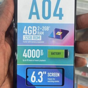 Itel A04 – 32 Go – RAM 2 Go – 6.3″